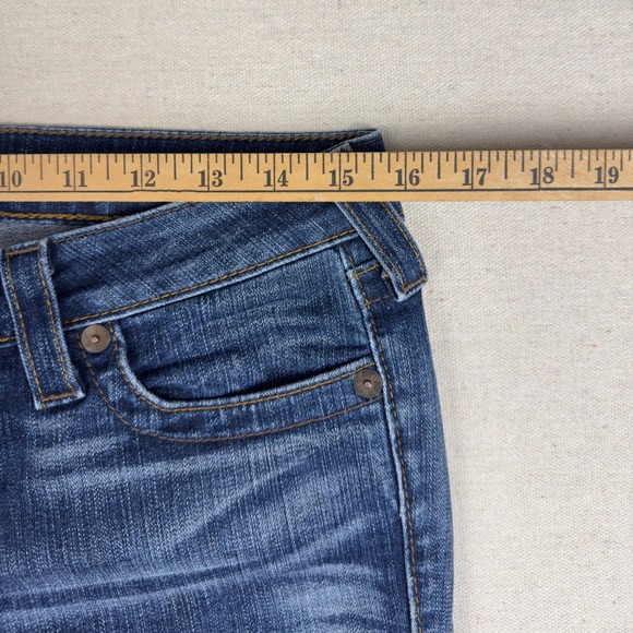 True Religion Tony Flare Jeans Women's 29 Low Rise Denim Y2K Made in USA Bootcut - Picture 10 of 14